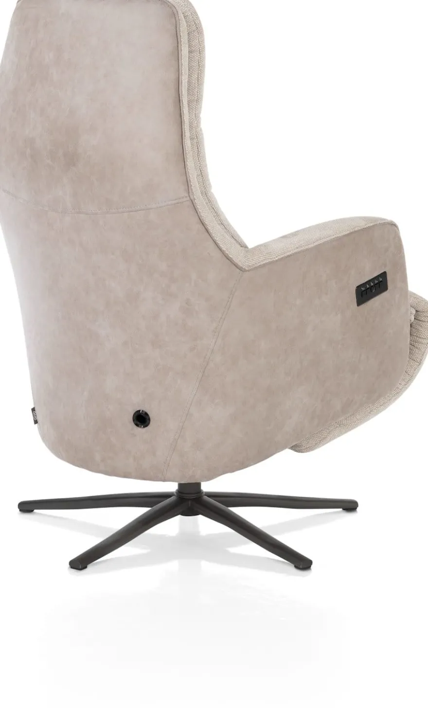 Felino, relaxfauteuil - stofcombinatie Livigno/Oregon