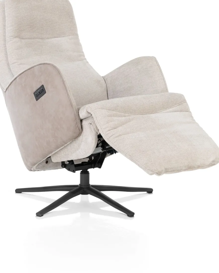 Felino, relaxfauteuil - stofcombinatie Livigno/Oregon