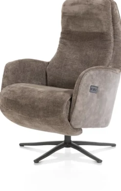 Felino, relaxfauteuil - stofcombinatie Livigno/Oregon