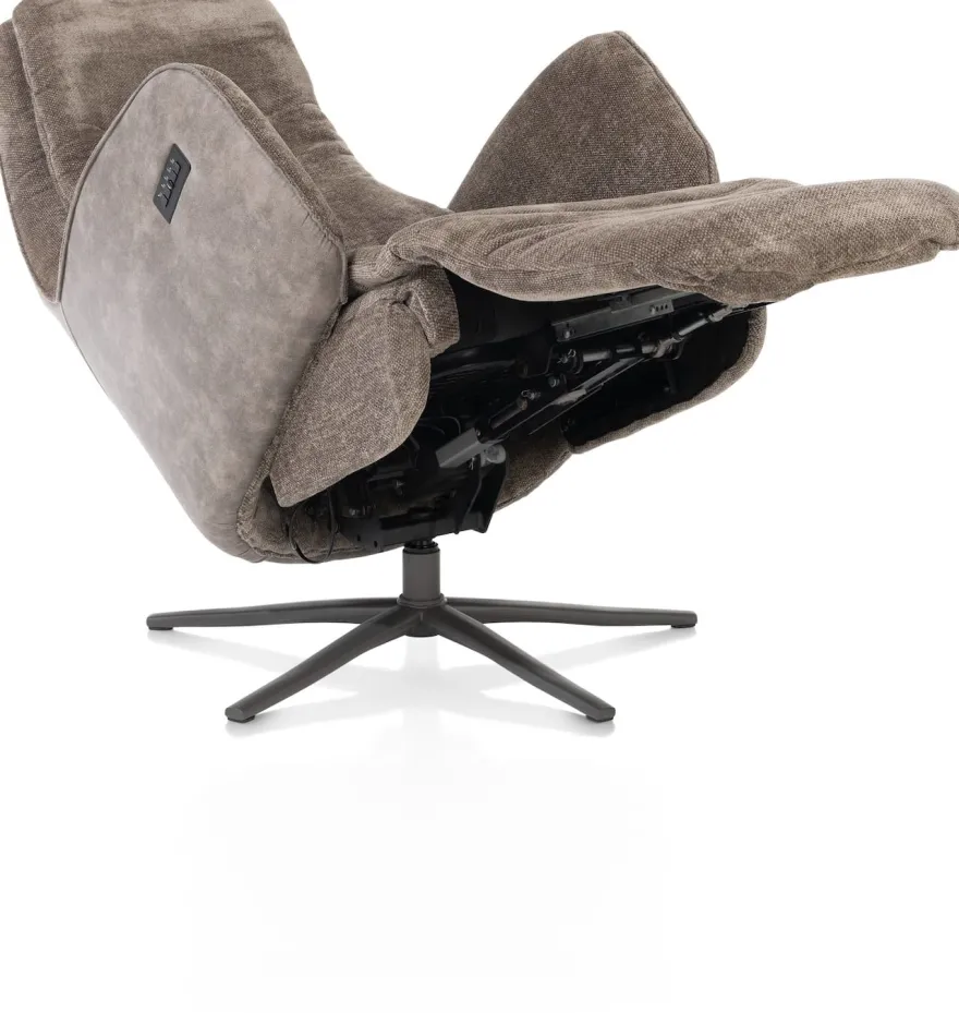 Felino, relaxfauteuil - stofcombinatie Livigno/Oregon