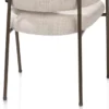 Gavin, armstoel - steelbrown frame - pocketvering - stof Luton - Creme