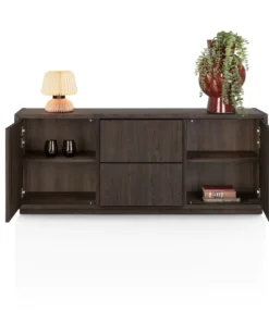 Gijon, dressoir 200 cm - 2-deuren + 2-laden met plint
