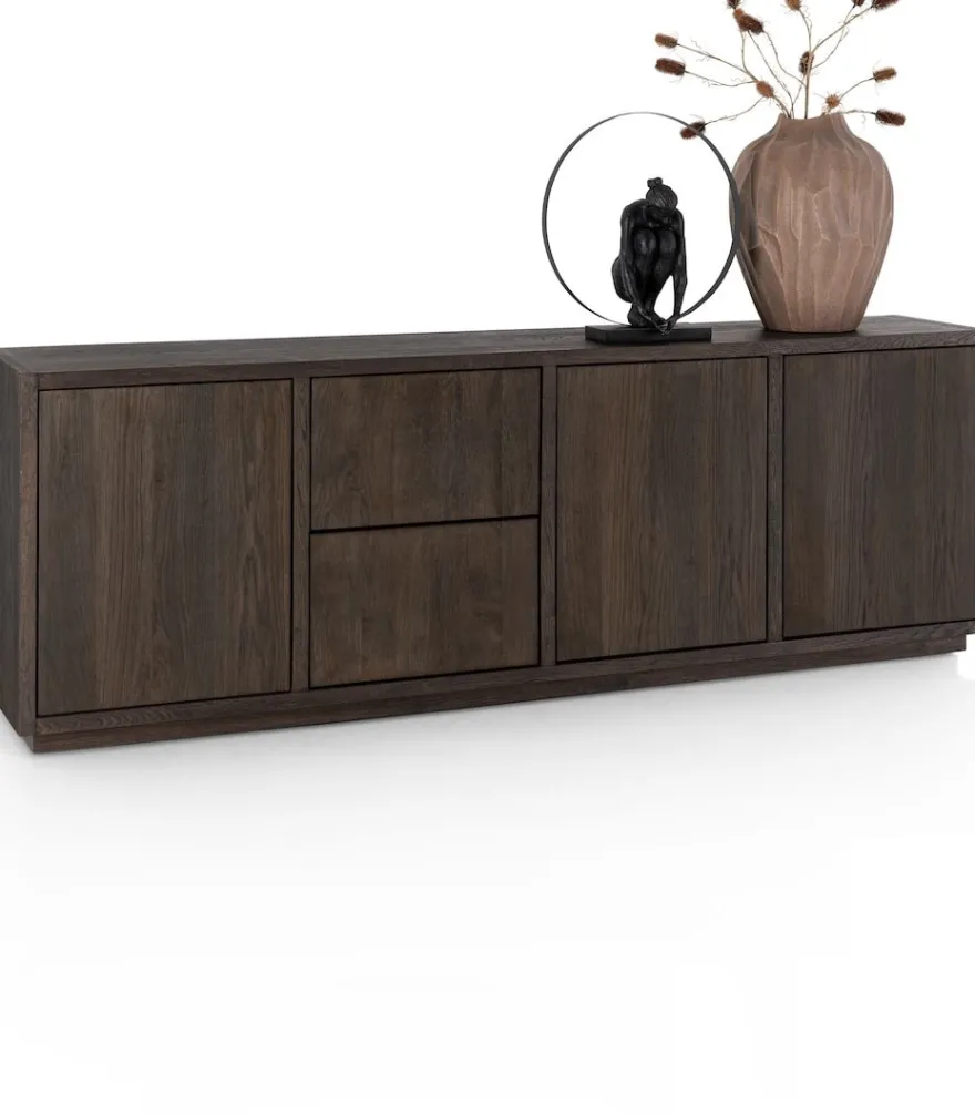 Gijon, dressoir 240 cm - 3-deuren + 2-laden met plint