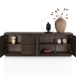 Gijon, dressoir 240 cm - 3-deuren + 2-laden met plint