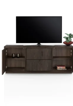 Gijon, tv-dressoir 180 cm - 2-deuren + 2-laden met plint