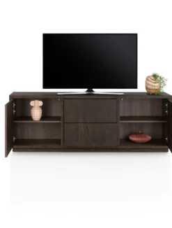 Gijon, tv-dressoir 200 cm - 2-deuren + 2-laden met plint