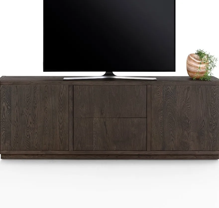 Gijon, tv-dressoir 200 cm - 2-deuren + 2-laden met plint