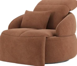 Hollywood, Homecinema draaifauteuil xl, met relaxsysteem en verstelbare rug