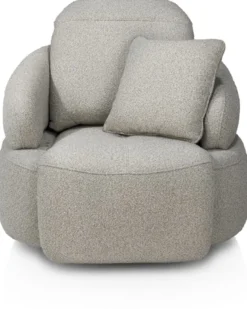 Hollywood, homecinema draaifauteuil - incl. accu - stof Cloudy - Olijf