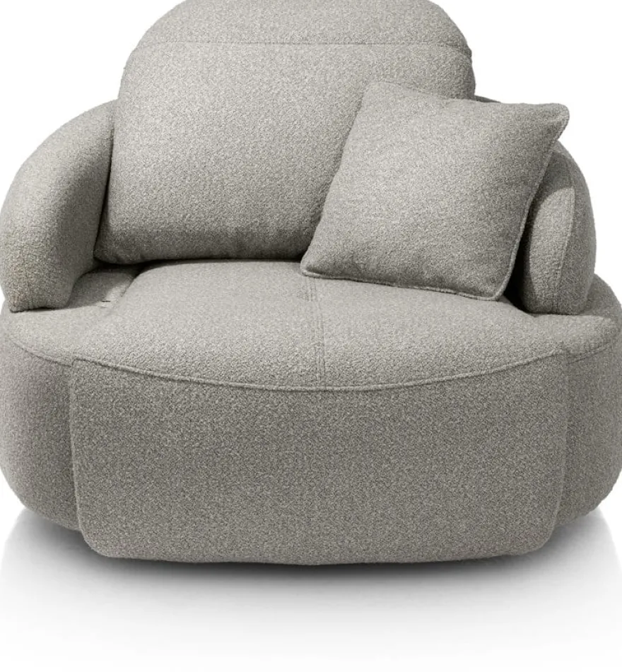 Hollywood, homecinema draaifauteuil XL - incl. accu - stof Cloudy - beige