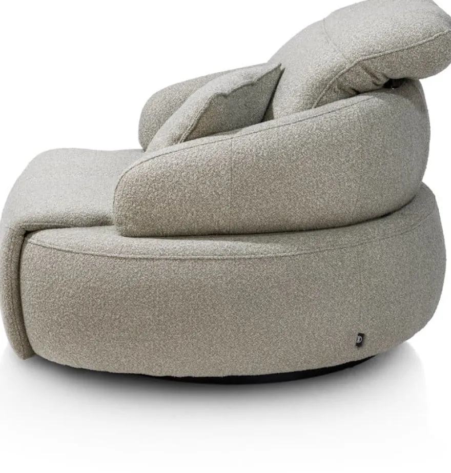 Hollywood, homecinema draaifauteuil XL - incl. accu - stof Cloudy - beige