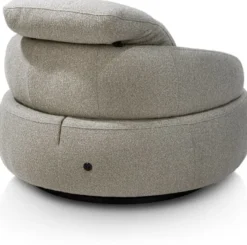 Hollywood, homecinema draaifauteuil XL - incl. accu - stof Cloudy - beige