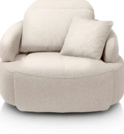 Hollywood, homecinema draaifauteuil XL - incl. accu - stof Cloudy - beige