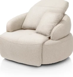 Hollywood, homecinema draaifauteuil XL - stof Cloudy - beige
