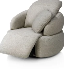 Hollywood, homecinema draaifauteuil - stof Cloudy - Olijf
