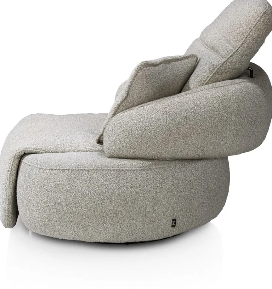 Hollywood, homecinema draaifauteuil - stof Cloudy - Olijf