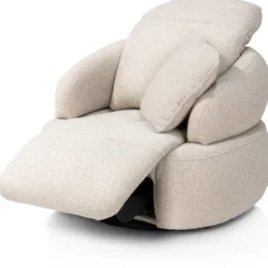 Hollywood, homecinema draaifauteuil - stof Cloudy - Olijf
