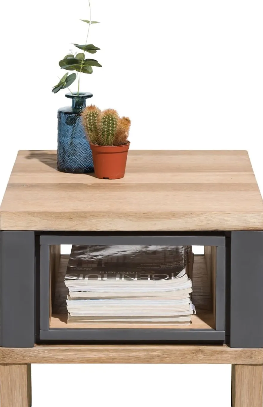 Jardin, bijzettafel 60 x 50 cm + 1-niche - Antraciet