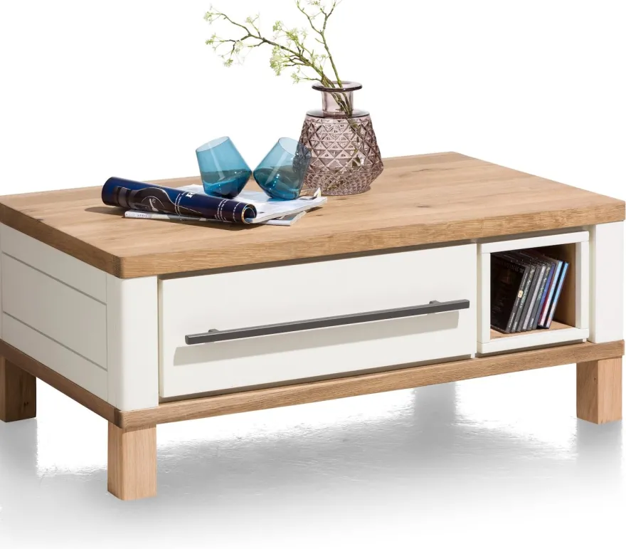 Jardin, salontafel 100 x 60 cm + 2-laden + 1-niche - Antraciet