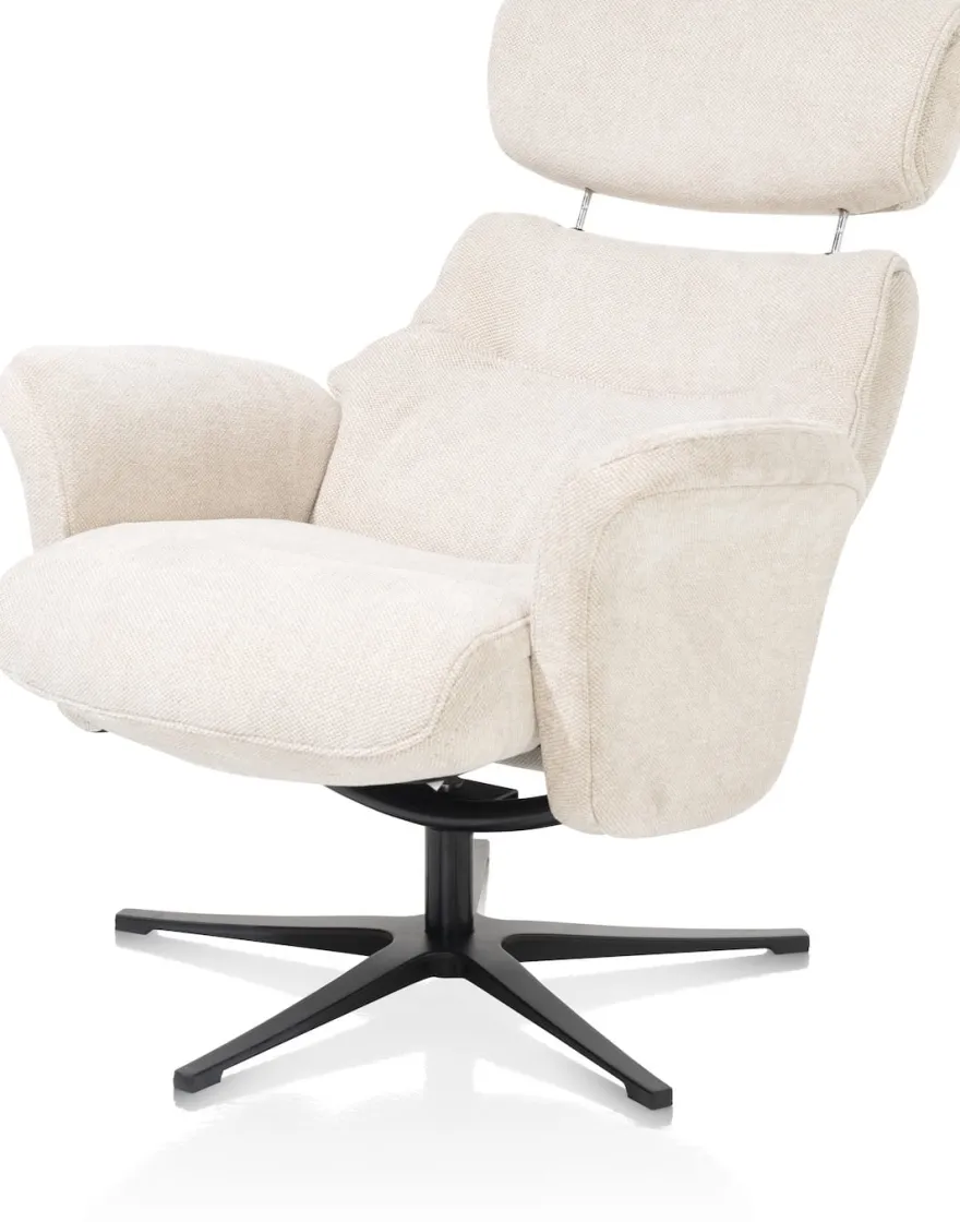 Lazaro, relaxfauteuil (incl. poef)