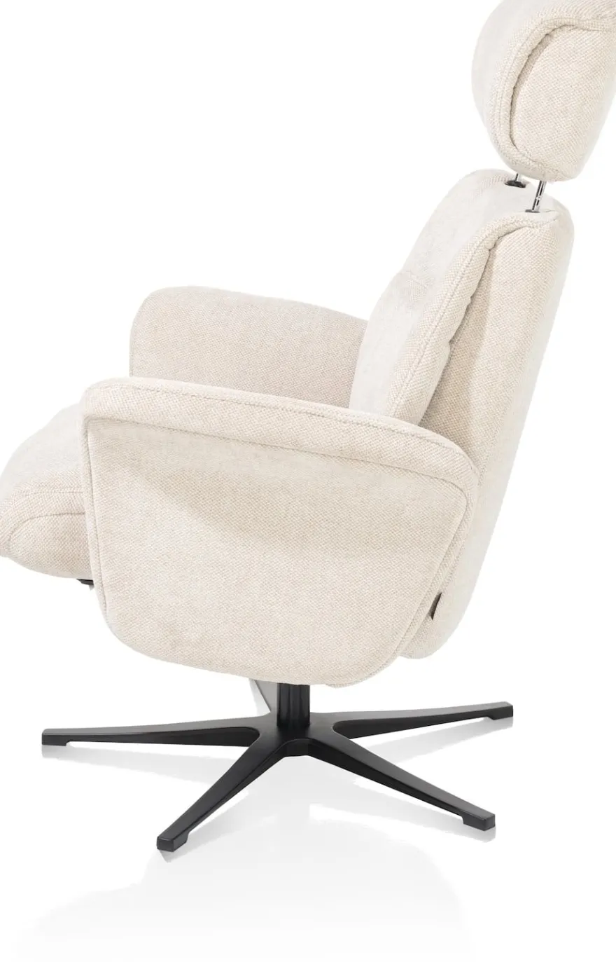 Lazaro, relaxfauteuil (incl. poef)