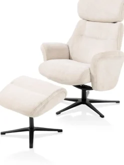 Lazaro, relaxfauteuil (incl. poef)