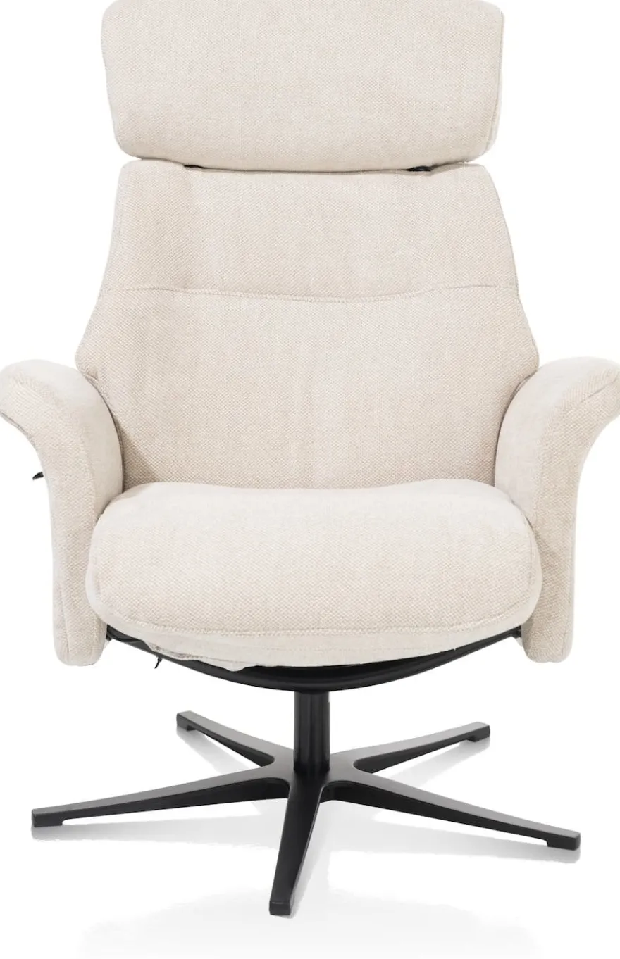 Lazaro, relaxfauteuil (incl. poef)