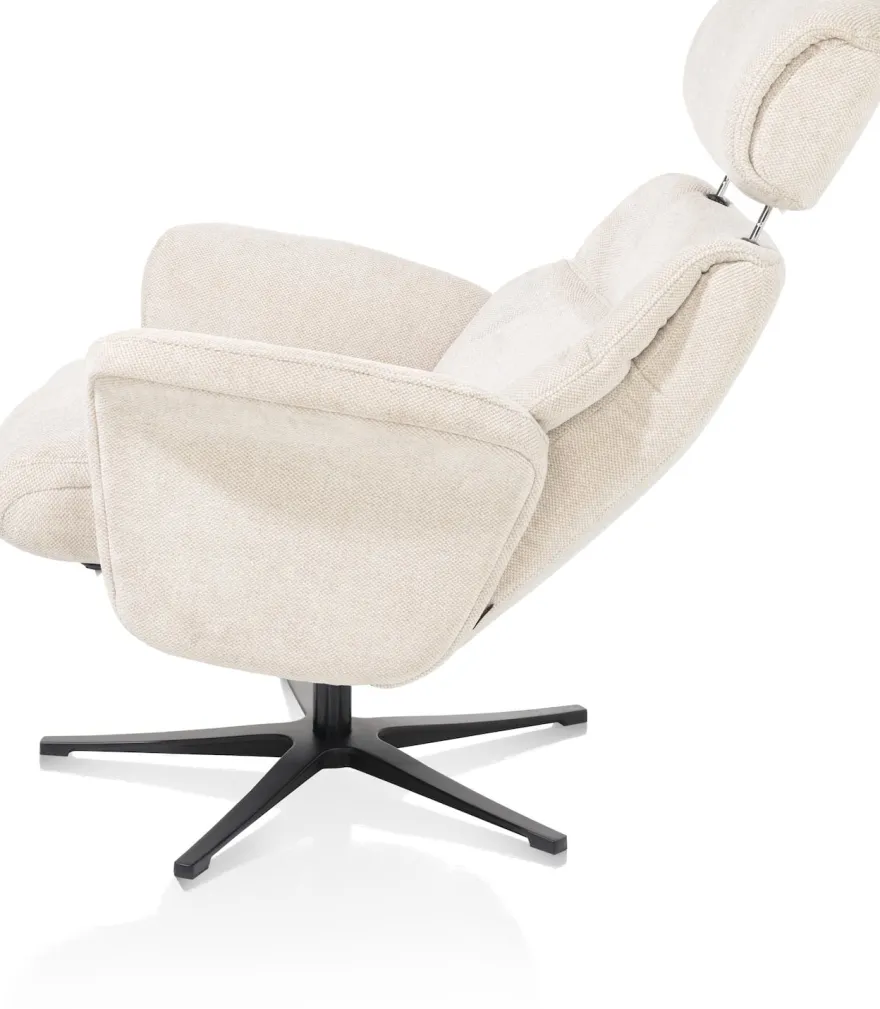 Lazaro, relaxfauteuil (incl. poef)