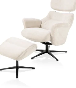 Lazaro, relaxfauteuil (incl. poef)