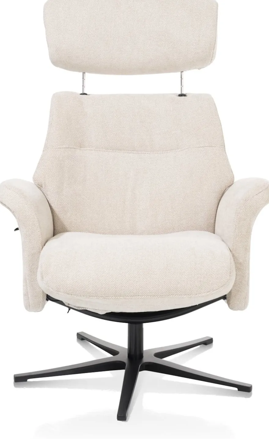 Lazaro, relaxfauteuil (incl. poef)