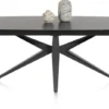 Lazio, uitschuiftafel 140 x 100 cm (+ 2 x 35 cm.)