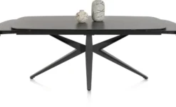 Lazio, uitschuiftafel 140 x 100 cm (+ 2 x 35 cm.)