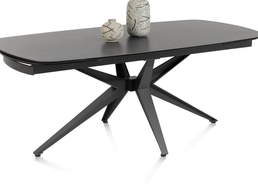Lazio, uitschuiftafel 140 x 100 cm (+ 2 x 35 cm.)