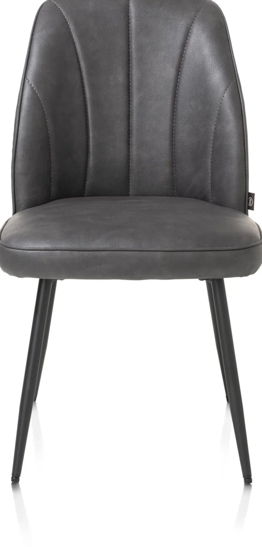 Leo, eetkamerstoel - frame rough off black (ROB) - stof Pala - Antraciet