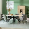 Livada, bergkast 110 cm - 4-deuren + 1-lade + 2-niches - Natural