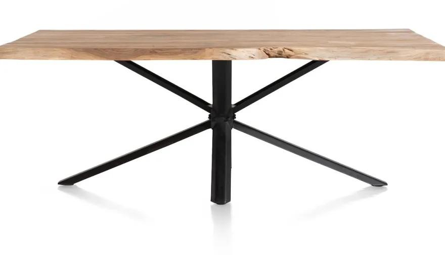 Living, eetkamertafel 210 x +/- 90/100 cm