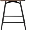 Manou, barstoel hoog - off black - stof Karese - Camel