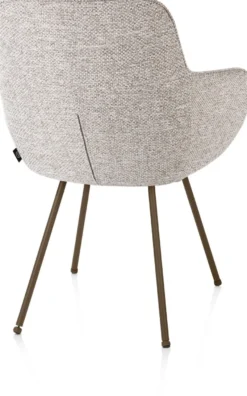 Mateo, armstoel - 4-pootjes - steelbrown - Bellini - Kiezel