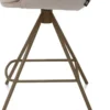 Mateo, barstoel - 4-pootjes - steelbrown - Pala - Lichtgrijs