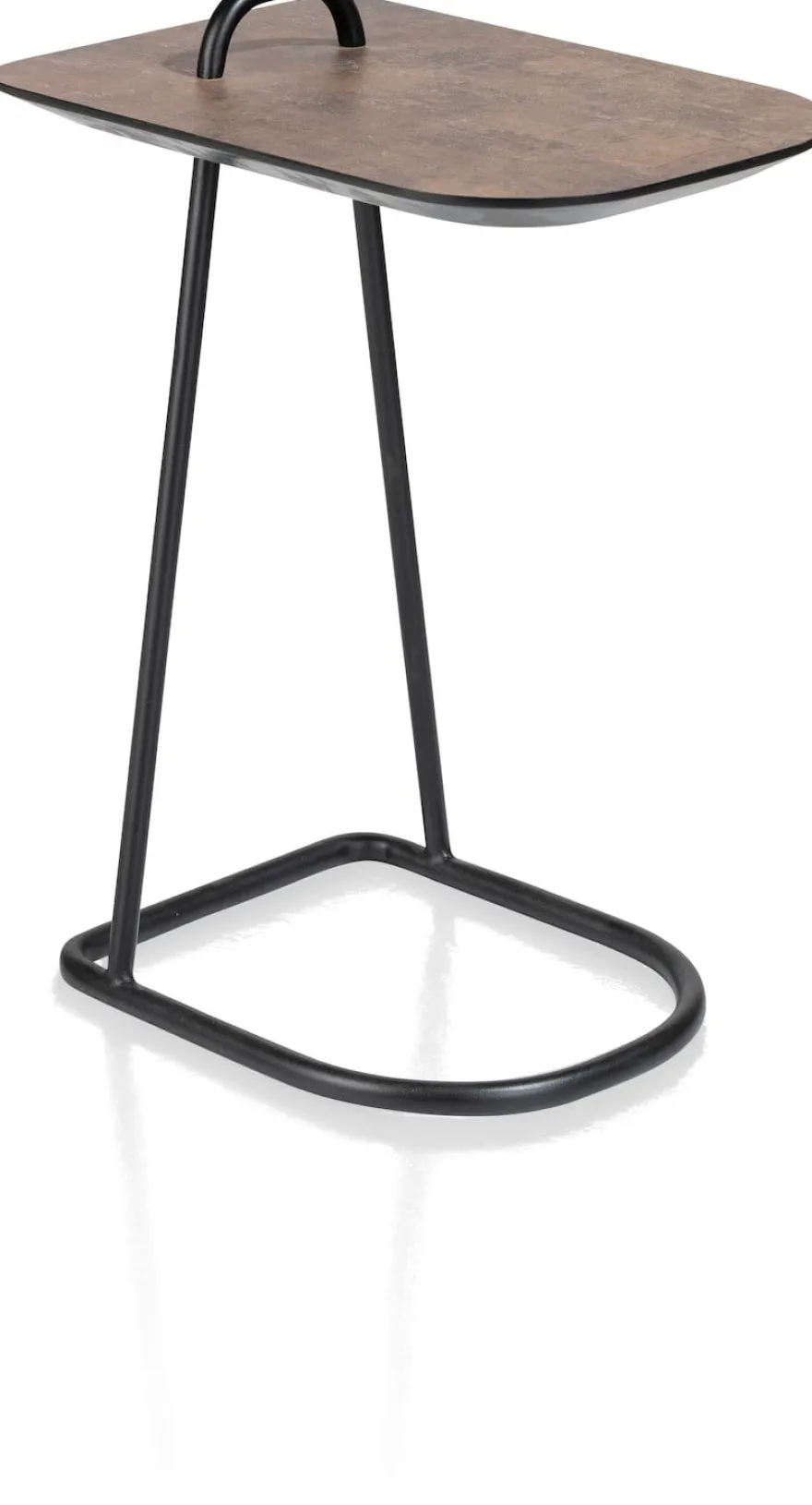 Maze, laptop-tafel 45 x 30 cm - hoogte 60,5 cm - Antraciet