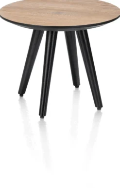 Maze, salontafel rond 40 cm - hoogte 32 cm - Antraciet