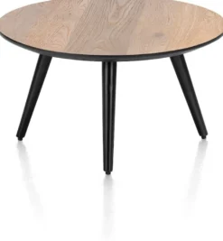 Maze, salontafel rond 60 cm - hoogte 32 cm - Antraciet