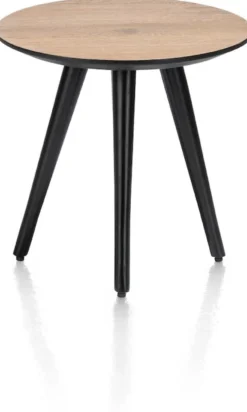 Maze, salontafel rond 40 cm - hoogte 39 cm - Antraciet