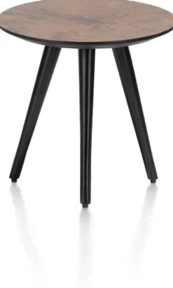 Maze, salontafel rond 40 cm - hoogte 39 cm - Antraciet