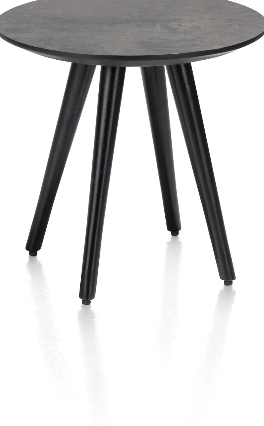 Maze, salontafel rond 40 cm - hoogte 39 cm - Antraciet