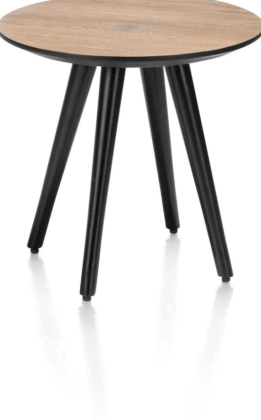 Maze, salontafel rond 40 cm - hoogte 39 cm - Antraciet