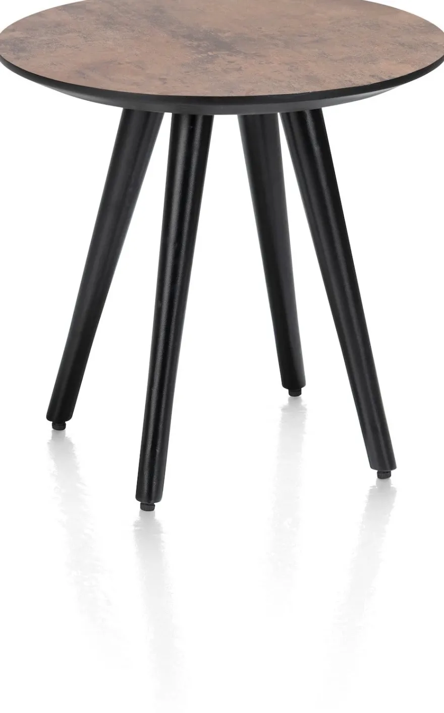 Maze, salontafel rond 40 cm - hoogte 39 cm - Antraciet