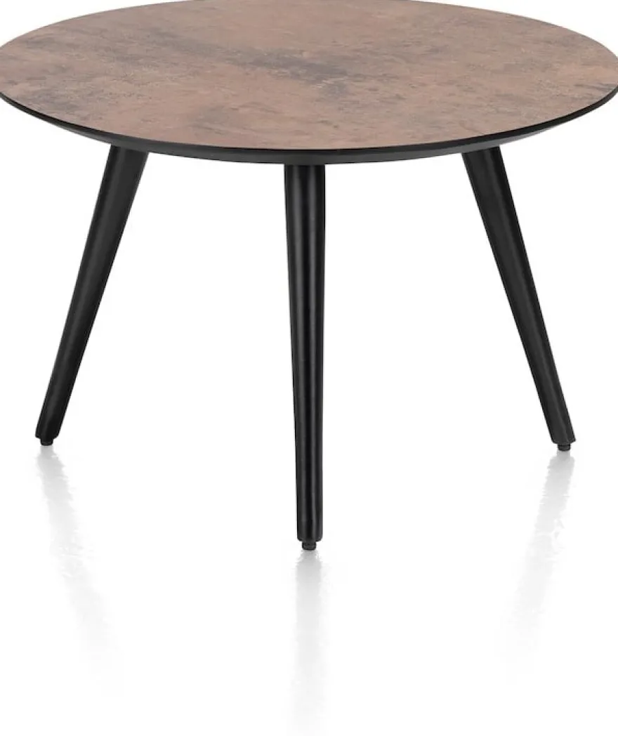 Maze, salontafel rond 60 cm - hoogte 39 cm - Antraciet