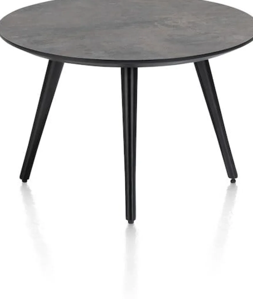 Maze, salontafel rond 60 cm - hoogte 39 cm - Antraciet
