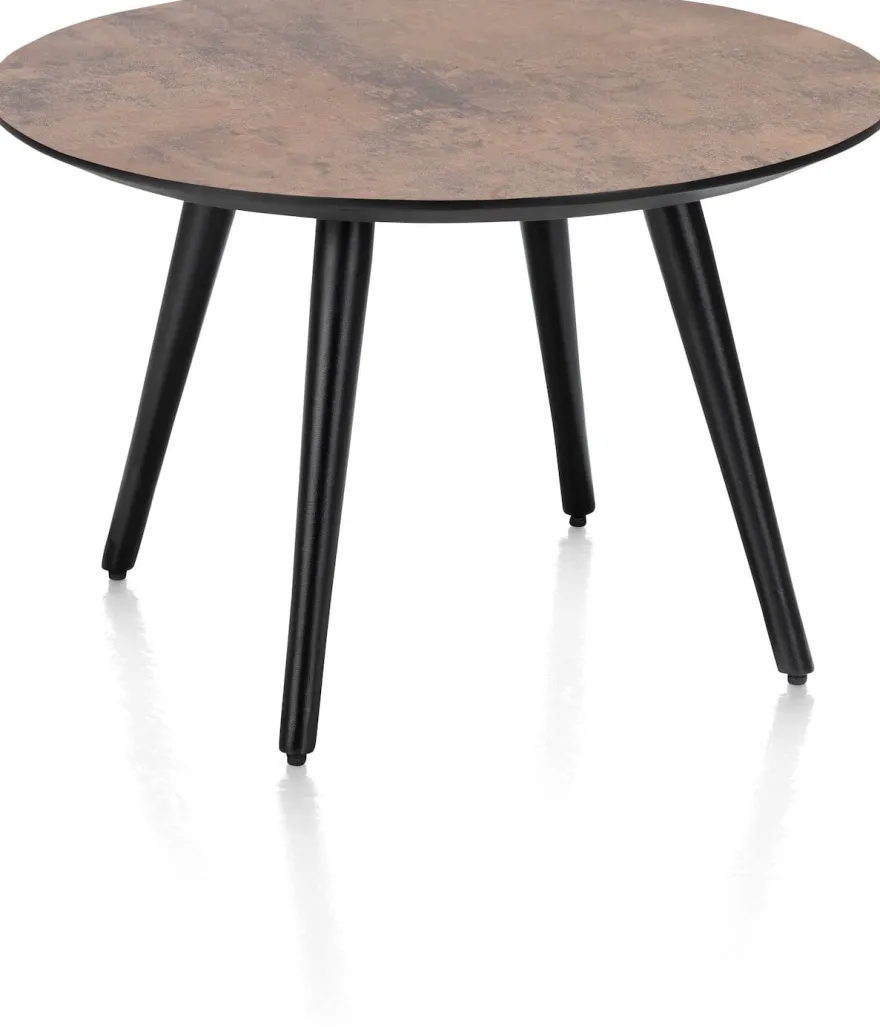 Maze, salontafel rond 60 cm - hoogte 39 cm - Antraciet